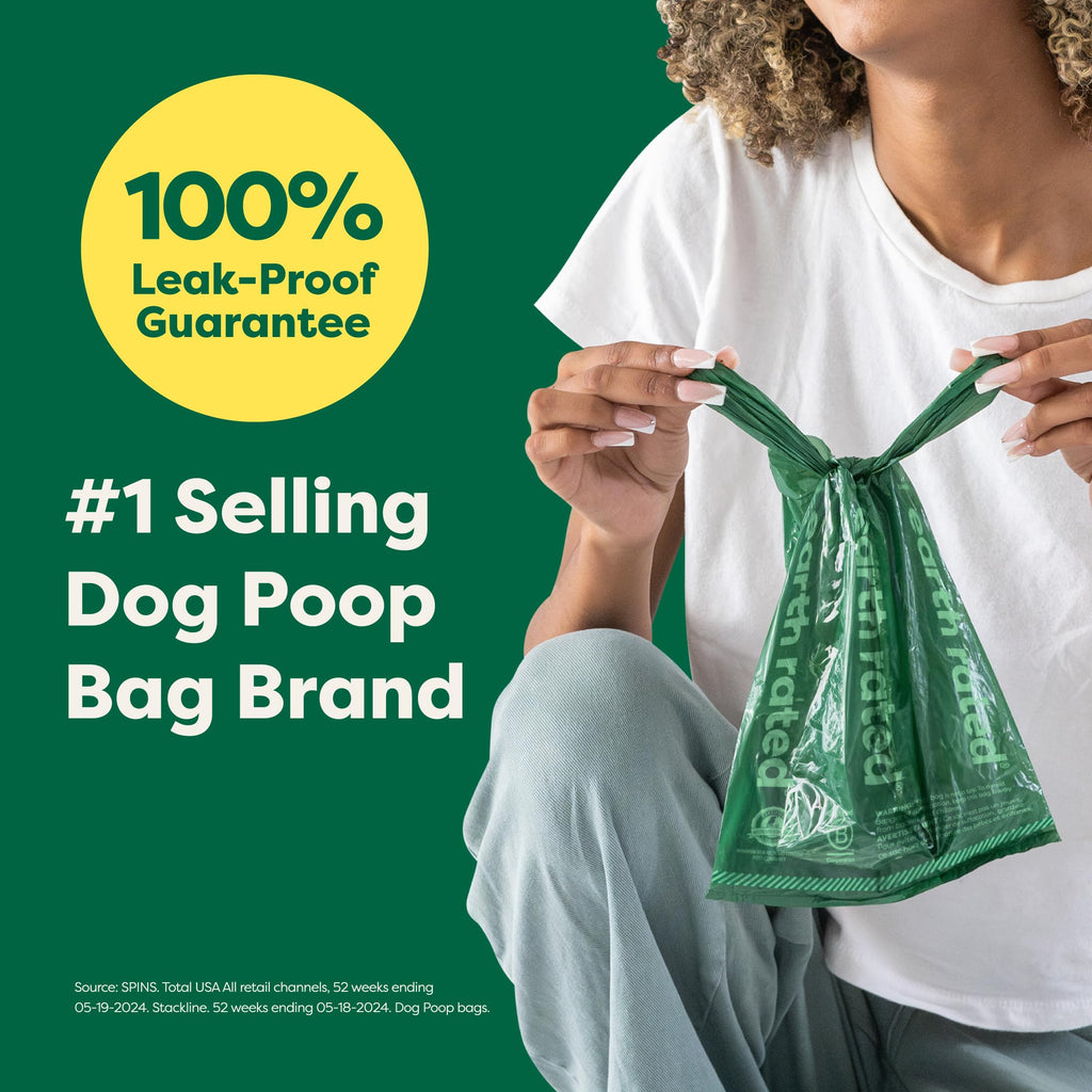 Dog Poop Bags 105 Easy Tie Handle Lavender Z897
