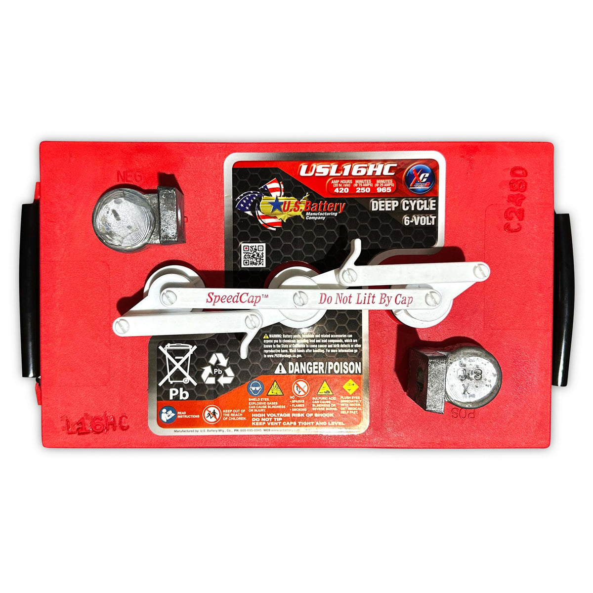 6V SLA Deep Cycle Batteries 4-Pack S2509