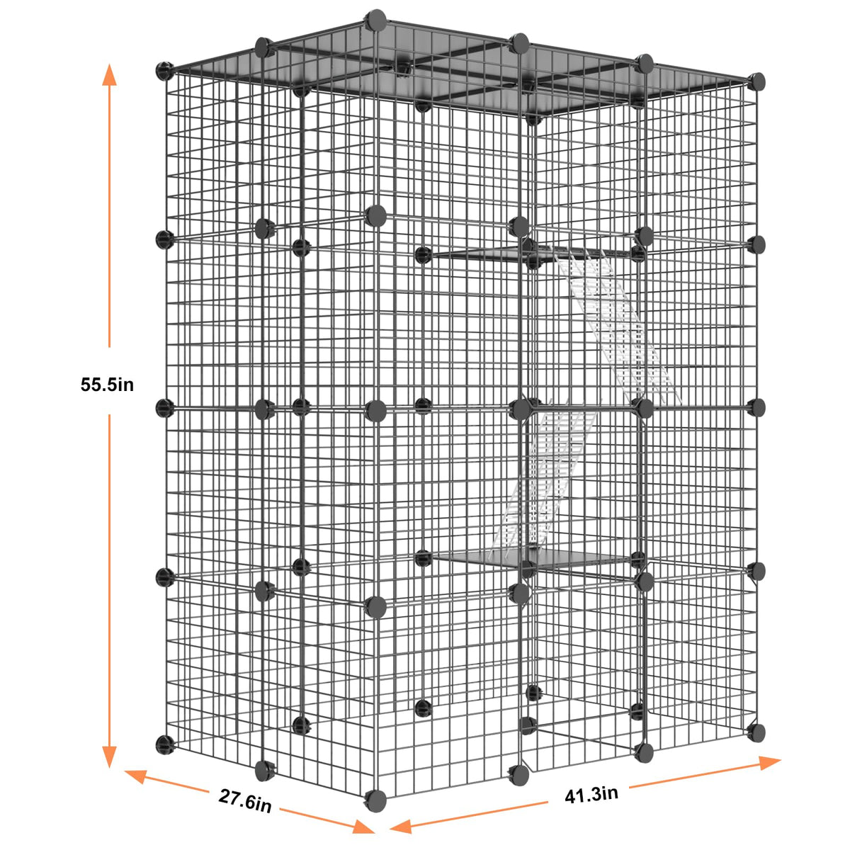 Large Detachable Metal Wire Cat Enclosure W1769