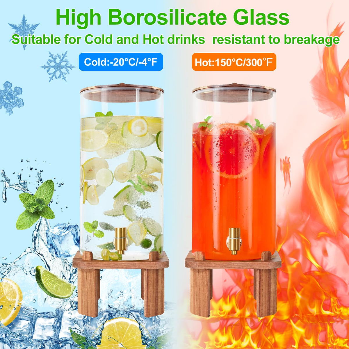 3 Gallon Drink Dispenser with Stand J6358