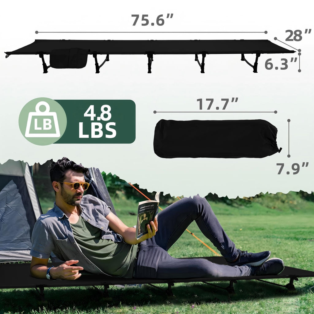 28" Extra Wide Portable Folding Camping Cot G1504
