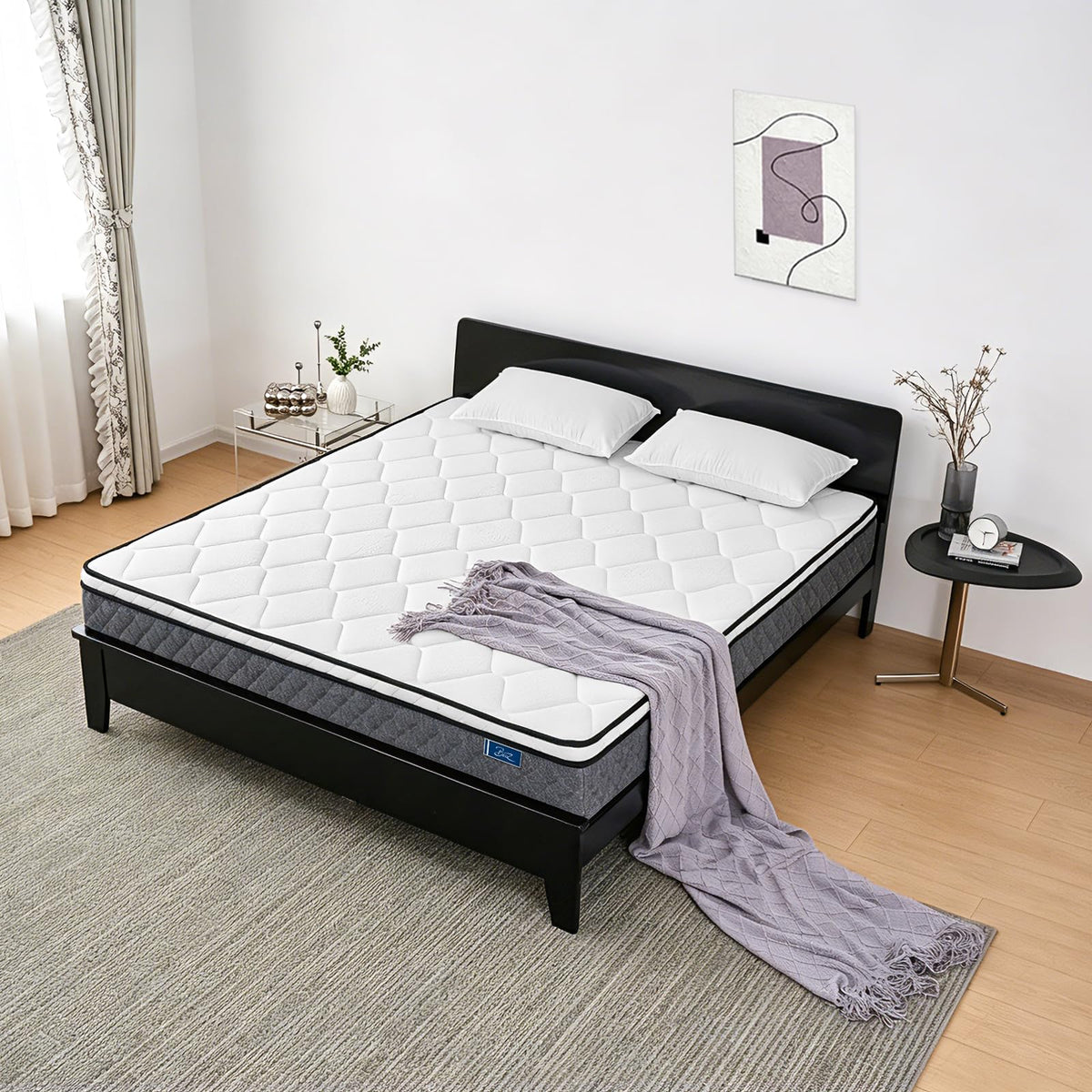 Full Size 12 inch Cooling Hybrid Mattress O8140