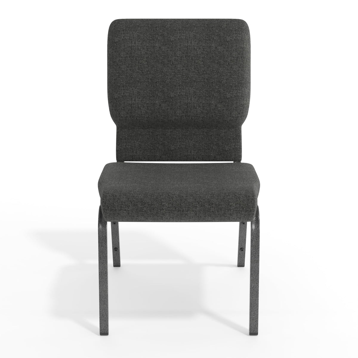 Dark Gray Fabric Stacking Church Chair 4 Pack B41853
