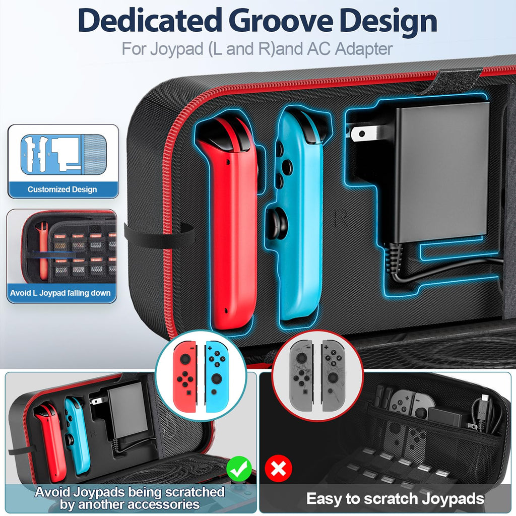 Switch OLED Carrying Case with 20 Games G528617