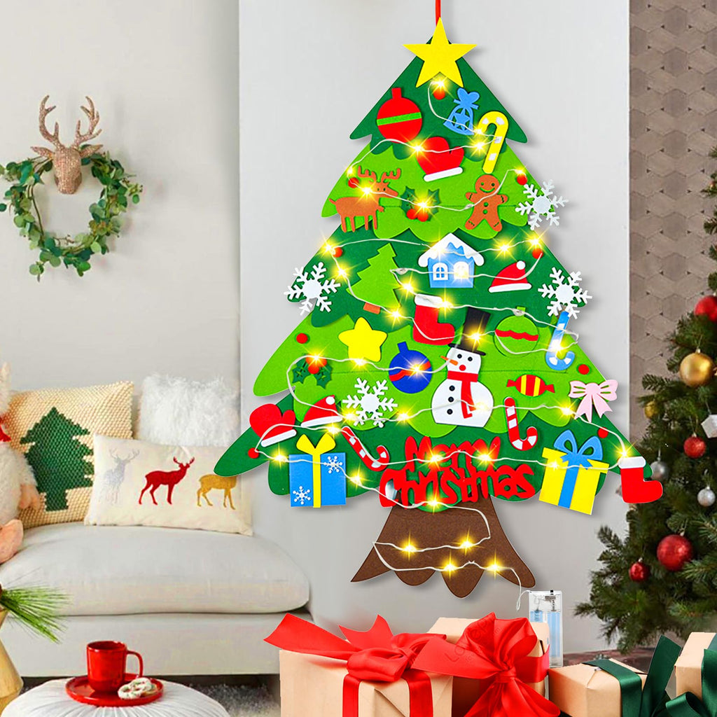 3.15 FT Lighted Felt Christmas Tree X351