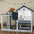 Indoor Outdoor Rabbit Cage with Weatherproof Roof V38448