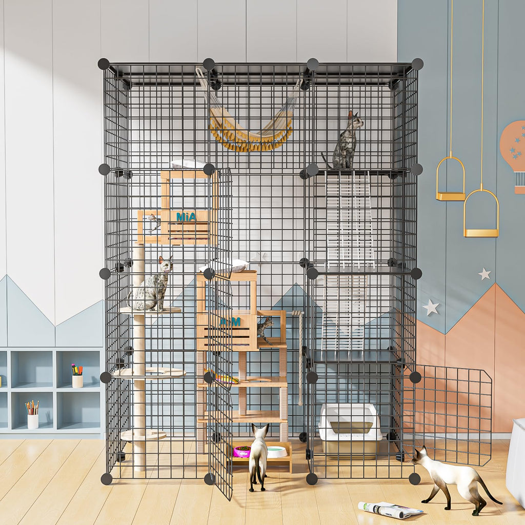 Large Detachable Metal Wire Cat Enclosure W1769