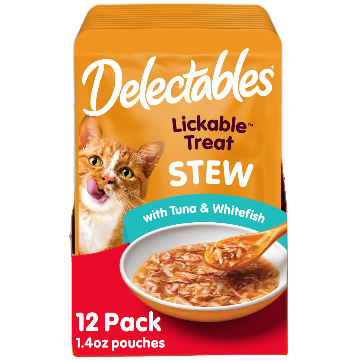 Wet Cat Treat with Real Tuna & Whitefish 1.4oz 12ct T813