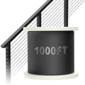 1000FT 1/8" Black Stainless Steel Cable H517