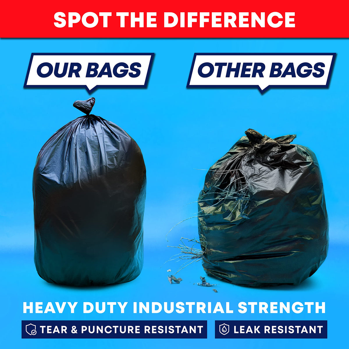 44-45 Gallon Heavy Duty Trash Bags C9269