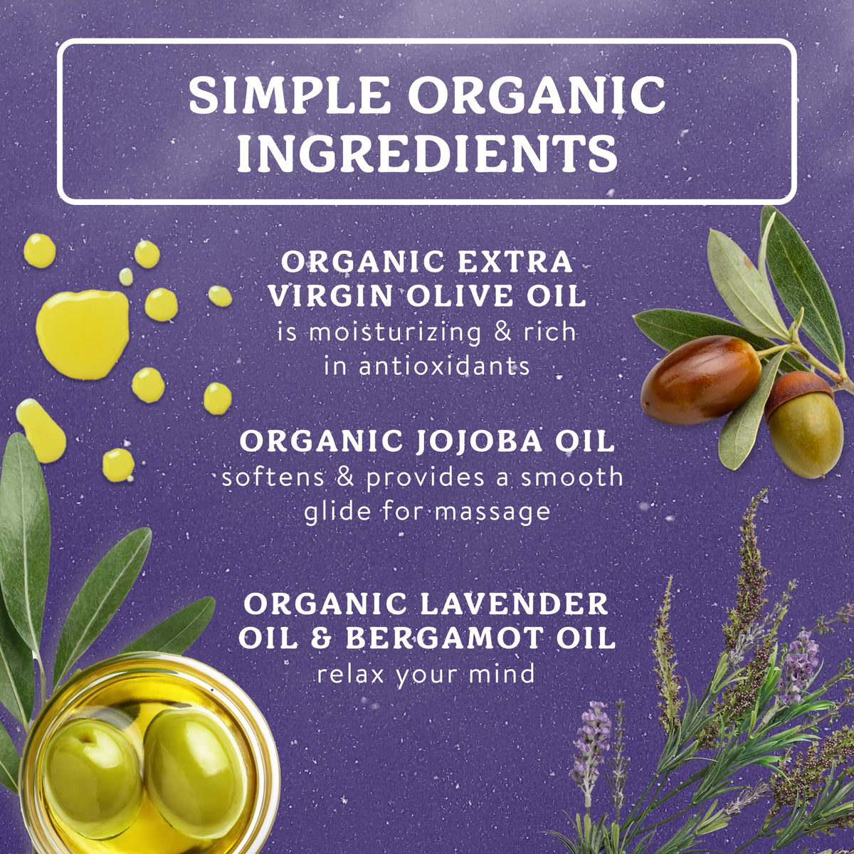 Organic Lavender Massage Oil 4 fl oz V3496