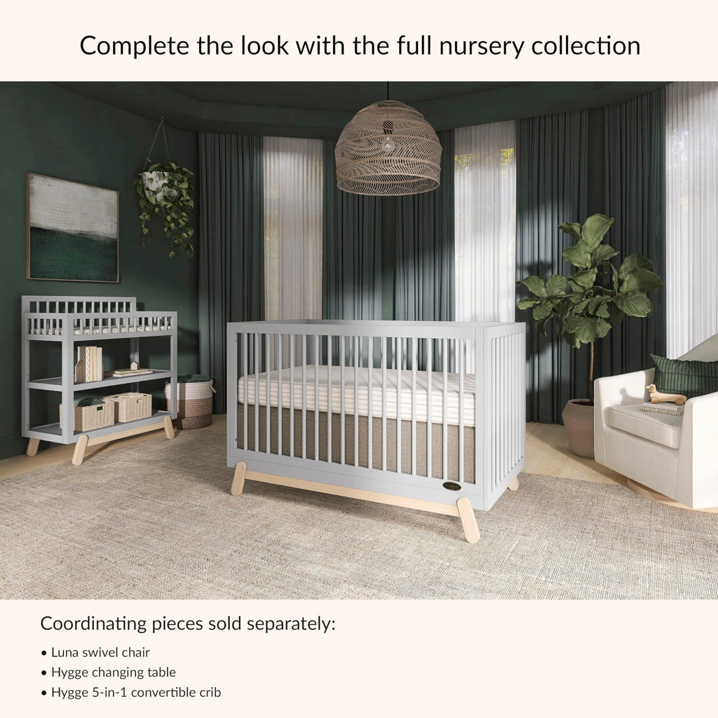 Baby Changing Table with Safety Rails and Storage Shelves J79548