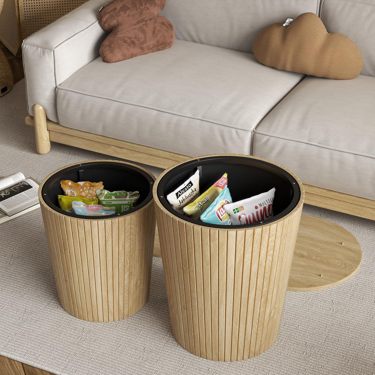 2-Piece Round Coffee Table Set H979