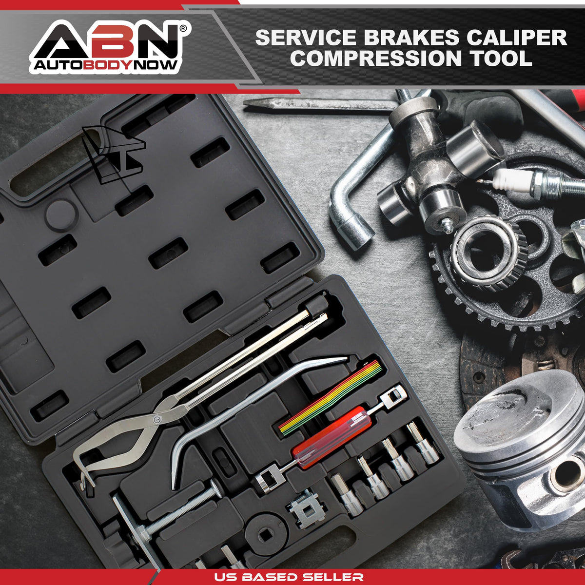 15-Piece Brake Kit with Brake Caliper Tool B96792