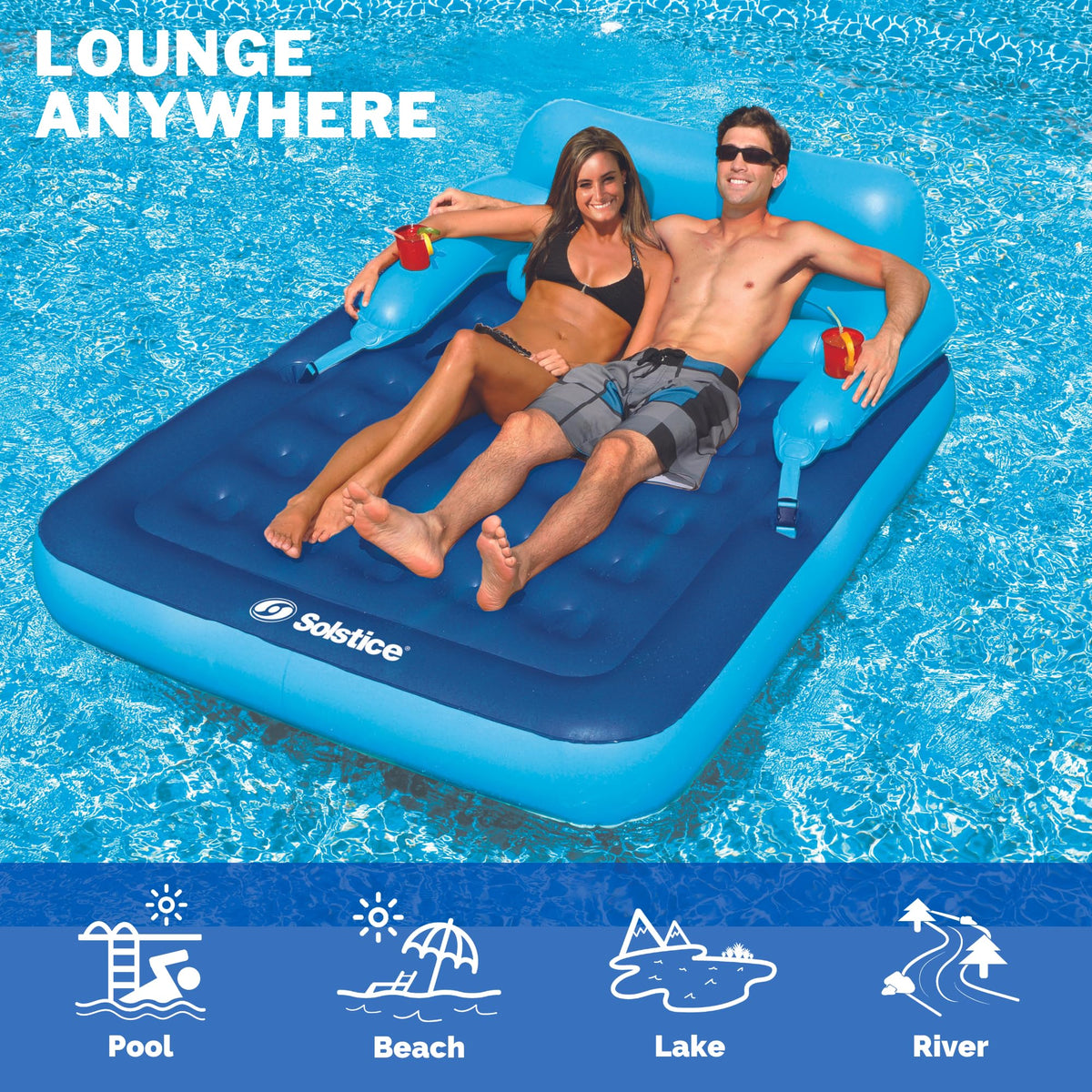 Inflatable Pool Lounger Raft I2469