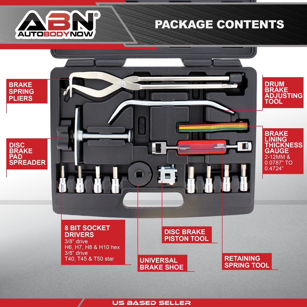 15-Piece Brake Kit with Brake Caliper Tool B96792