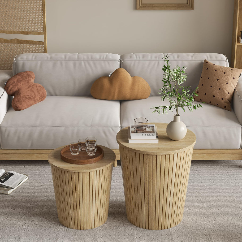2-Piece Round Coffee Table Set H979