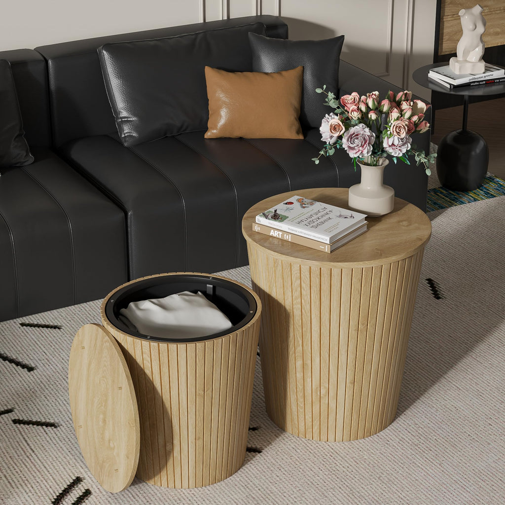 2-Piece Round Coffee Table Set H979